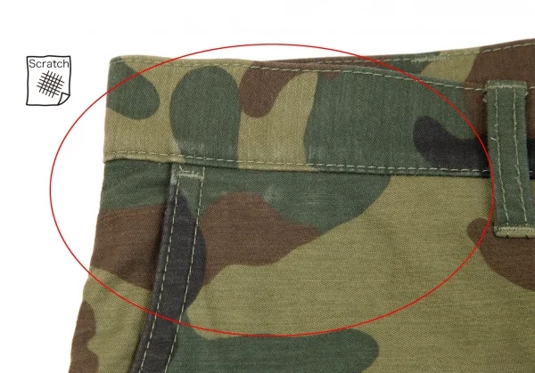 アイ ジュンヤワタナベ マン コムデギャルソンeYe JUNYA WATANABE MAN COMME des GARCONS パッチポケット迷彩ハーフパンツ カーキS K-85533_004