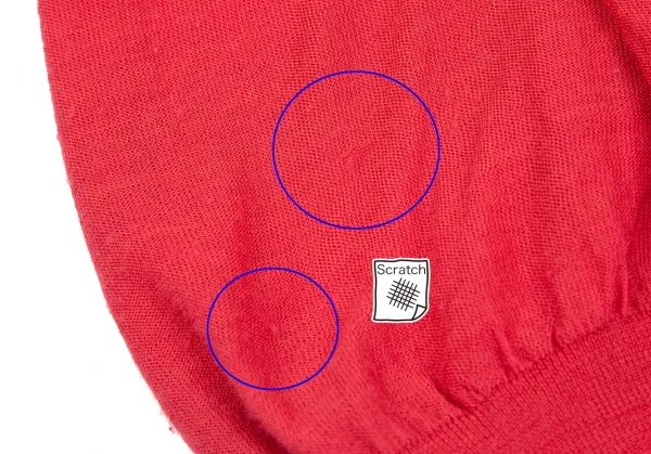 ジュンヤワタナベ コムデギャルソンJUNYA WATANABE COMME des GARCONS パフスリーブウールスキッパー 赤S K-85572_010