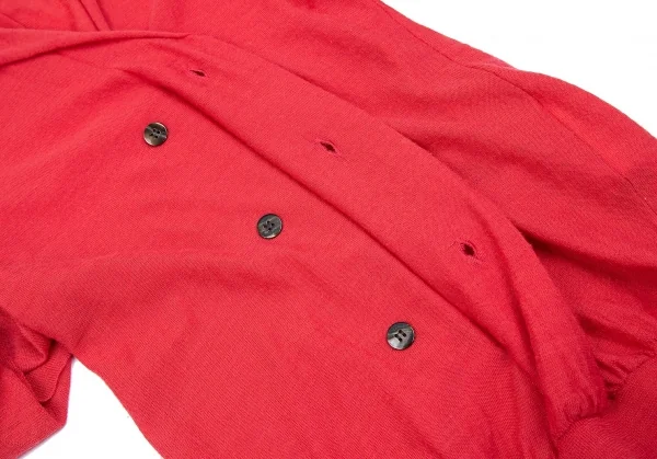ジュンヤワタナベ コムデギャルソンJUNYA WATANABE COMME des GARCONS パフスリーブウールスキッパー 赤S K-85572_006