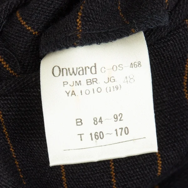 ジャンポールゴルチエ オムJean Paul GAULTIER HOMME ウールポリストライプダブルジャケット 黒48 K-85580_015