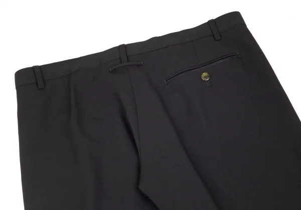 ジャンポールゴルチエ オムJean Paul GAULTIER HOMME ウールレーヨンギャバテーパードパンツ 黒50 K-85581_014