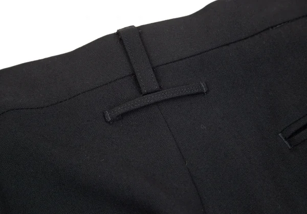 ジャンポールゴルチエ オムJean Paul GAULTIER HOMME ウールレーヨンギャバテーパードパンツ 黒50 K-85581_015