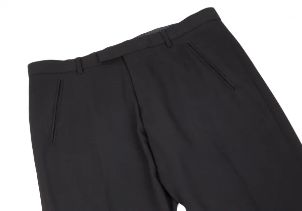 ジャンポールゴルチエ オムJean Paul GAULTIER HOMME ウールレーヨンギャバテーパードパンツ 黒50 K-85581_002
