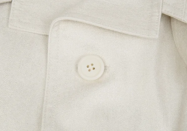 ワイズY's コットングリッタープリントビッグシルエットコート オフシルバー1 K-85595_006