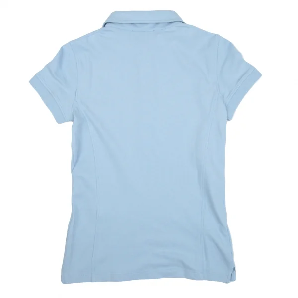 プラダスポーツPRADA SPORT コットンストレッチポロシャツ 水色XS K-85623_010