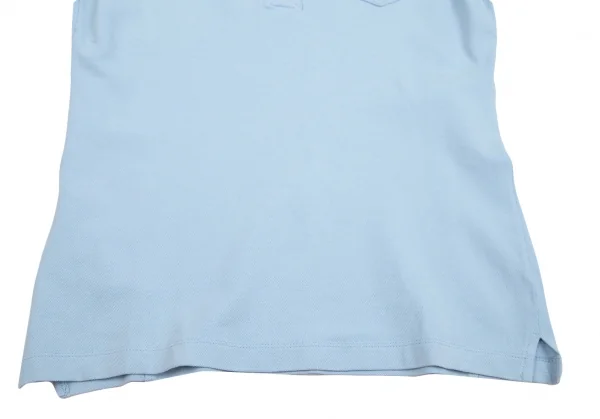 プラダスポーツPRADA SPORT コットンストレッチポロシャツ 水色XS K-85623_007