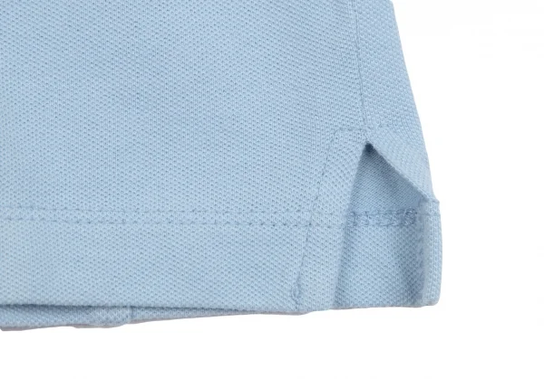 プラダスポーツPRADA SPORT コットンストレッチポロシャツ 水色XS K-85623_008