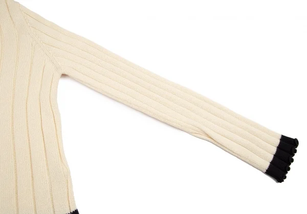 エンポリオ アルマーニEMPORIO ARMANI コットンリブカーディガン クリーム42 K-85639_006