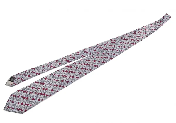 ヴィヴィアンウエストウッドVivienne Westwood オーブ柄シルクネクタイ シルバー K-85669_002