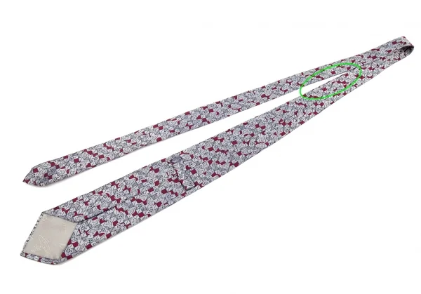 ヴィヴィアンウエストウッドVivienne Westwood オーブ柄シルクネクタイ シルバー K-85669_008