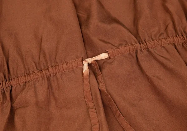 ヨウジヤマモト プールオムYohji Yamamoto POUR HOMME 製品染めシルクガウンシャツコート 茶M位 K-85697_009