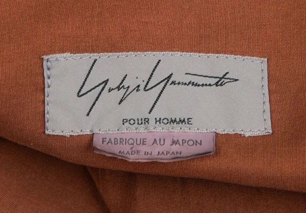 ヨウジヤマモト プールオムYohji Yamamoto POUR HOMME 製品染めシルクガウンシャツコート 茶M位 K-85697_018