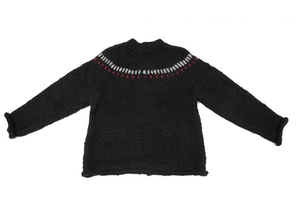 ワイズフォーメンY's for men ローゲージダブルジップニット 黒3 K-85716_011