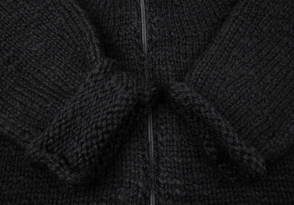 ワイズフォーメンY's for men ローゲージダブルジップニット 黒3 K-85716_006