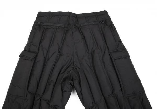 ワイズフォーメンY's for men ダウンキルトナイロンカーゴパンツ 黒3 K-85723_013