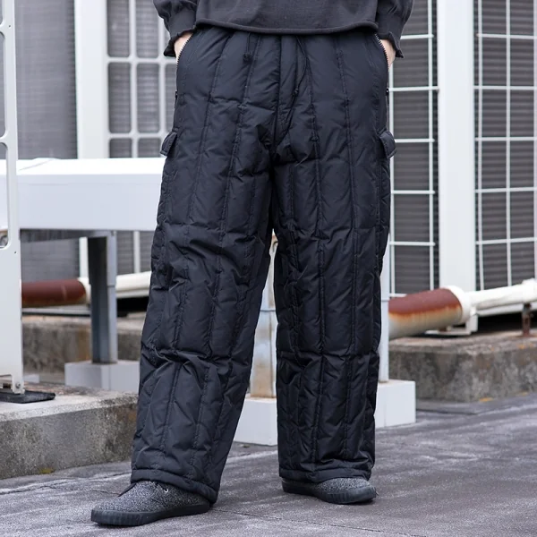 ワイズフォーメンY's for men ダウンキルトナイロンカーゴパンツ 黒3 K-85723_017