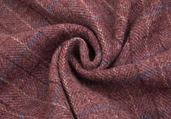 パパスPapas ハリスツイードチェック2Bジャケット あずきM46 K-85748_014