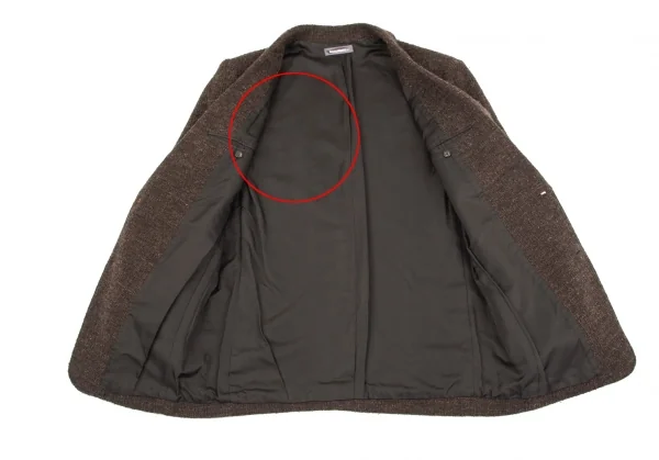 ISSEY MIYAKE MEN Rib Sleeve Wool Jacket K-85755_012