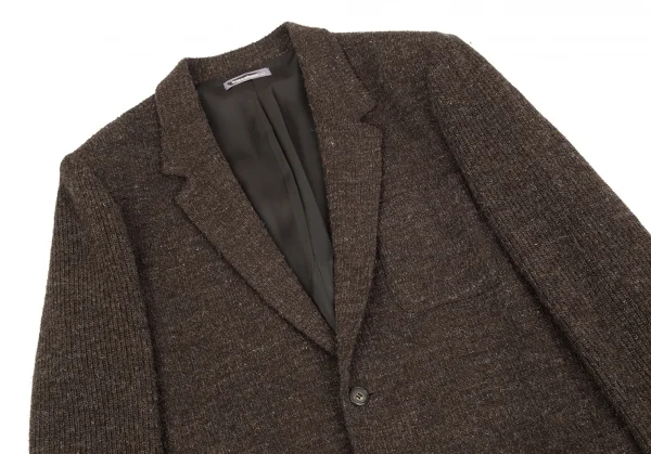 ISSEY MIYAKE MEN Rib Sleeve Wool Jacket K-85755_002
