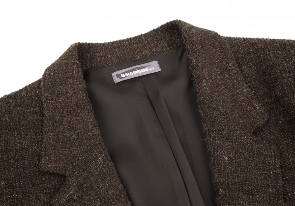 ISSEY MIYAKE MEN Rib Sleeve Wool Jacket K-85755_003