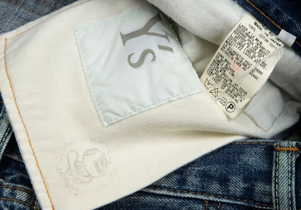 ワイズフォーメンY's for men スポテッドホースウォッシュドセルビッチデニム インディゴ1 K-85807_018