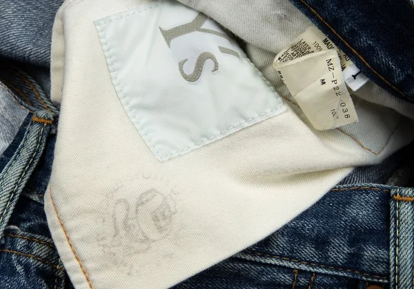 ワイズフォーメンY's for men スポテッドホースウォッシュドセルビッチデニム インディゴ1 K-85807_019