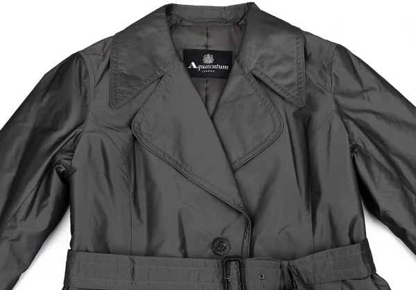 アクアスキュータムAquascutum ナイロン中綿コート グレー7F K-85849_003