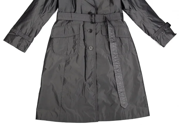 アクアスキュータムAquascutum ナイロン中綿コート グレー7F K-85849_006