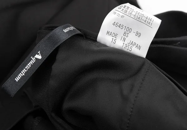 アクアスキュータムAquascutum コットンテンセルグログランパンツ 黒8S K-85854_010