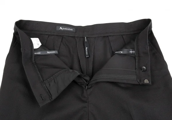 アクアスキュータムAquascutum コットンテンセルグログランパンツ 黒8S K-85854_004