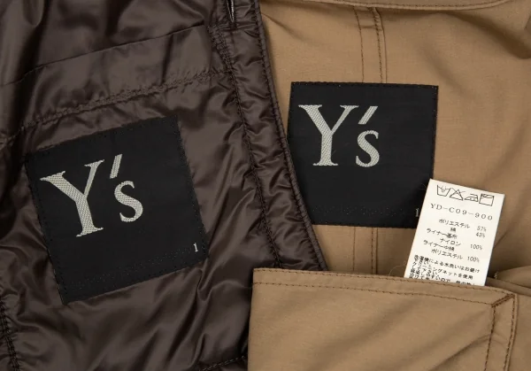 Y's Poly Cotton Padding Liner Trench Coat K-85929_020