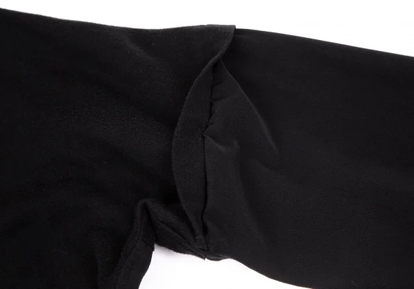 ワイズY's ポリブラウスレイヤード切替デザインカットソー 黒2 K-85981_005