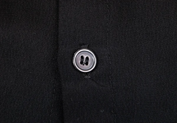 ワイズY's ポリブラウスレイヤード切替デザインカットソー 黒2 K-85981_009