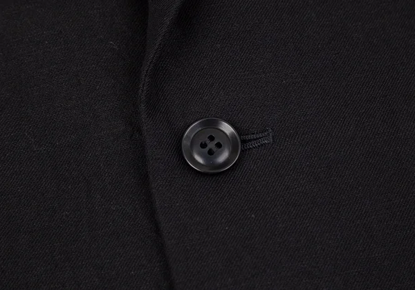 ワイズY's 裾ストライプ切替3Bジャケット 黒2 K-85988_007