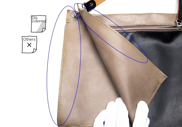 マルニMARNI 配色レザーショルダーバッグ 黒茶 K-86058_013