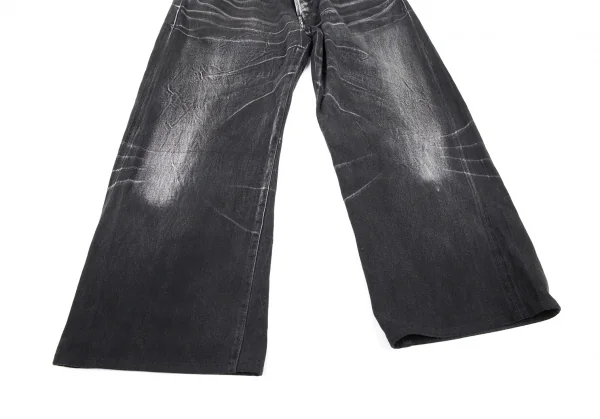 うた様 アーカイブ ヨウジヤマモト プールオム ペイントデニム パンツ 5 黒 ヨウジヤマモト プールオムYohji Yamamoto POUR HOMME スポテッド