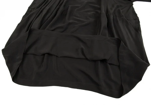 ベルンハルト・ウィルヘルムBernhard Willhelm シルクドルマンワンピース 黒999 K-86187_010