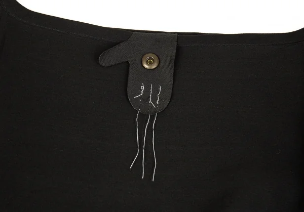 ベルンハルト・ウィルヘルムBernhard Willhelm シルクドルマンワンピース 黒999 K-86187_011