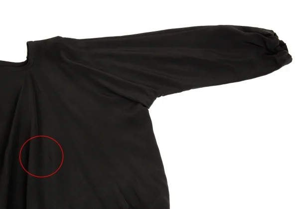 ベルンハルト・ウィルヘルムBernhard Willhelm シルクドルマンワンピース 黒999 K-86187_013