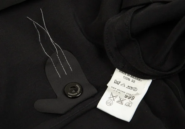 ベルンハルト・ウィルヘルムBernhard Willhelm シルクドルマンワンピース 黒999 K-86187_016