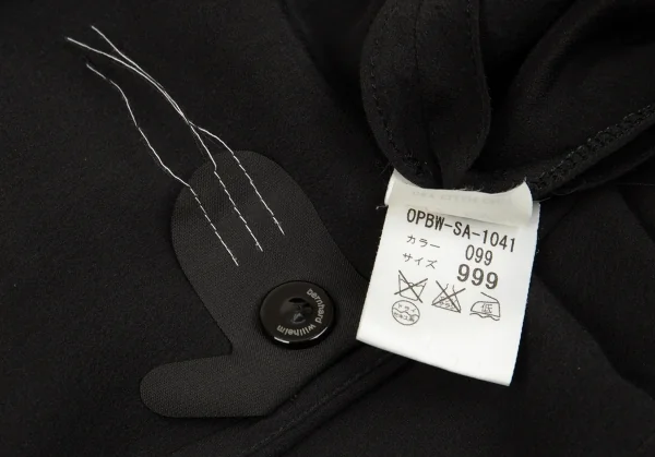 ベルンハルト・ウィルヘルムBernhard Willhelm シルクドルマンワンピース 黒999 K-86187_017