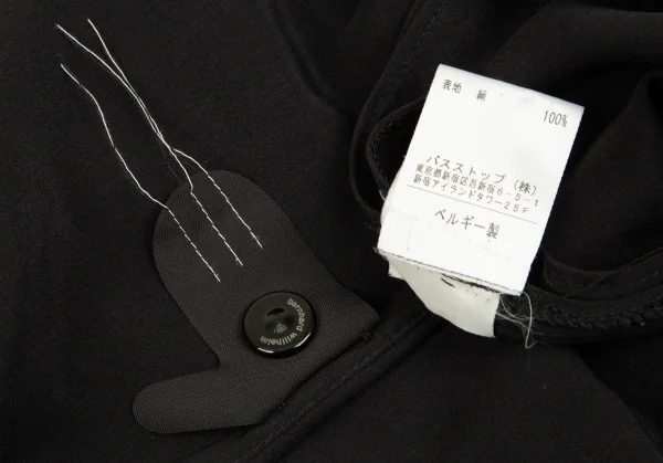 ベルンハルト・ウィルヘルムBernhard Willhelm シルクドルマンワンピース 黒999 K-86187_018