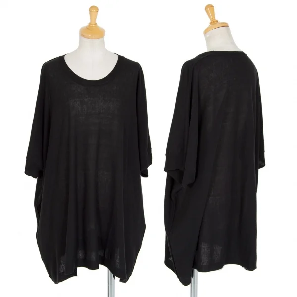 ズッカZucca コットンニットチュニック 黒M K-86191_001
