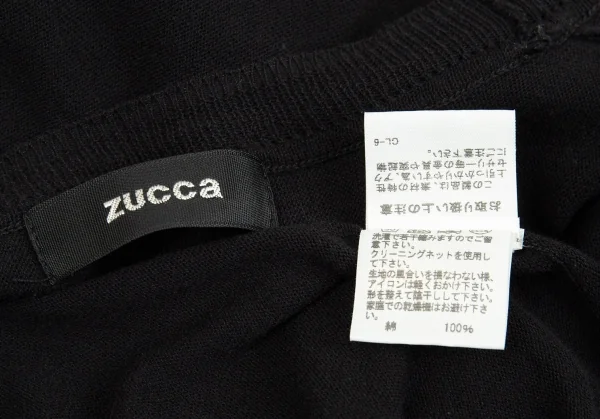 ズッカZucca コットンニットチュニック 黒M K-86191_013