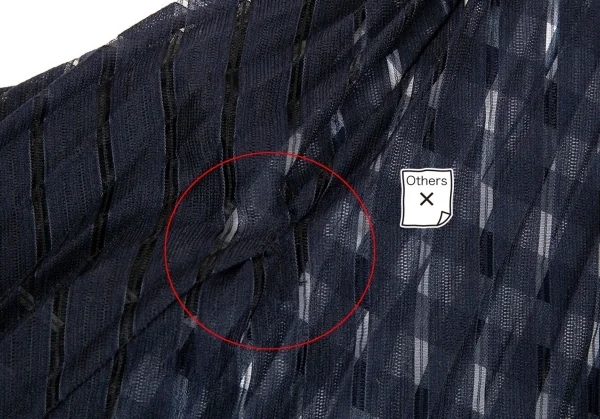 ファセッタズムFACETASM シフォンレイヤードギンガムチェックスカート 紺1 K-86198_016