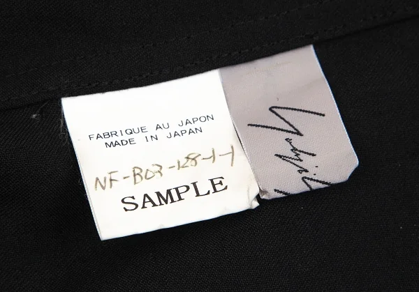 ヨウジヤマモト ノアールYohji Yamamoto NOIR ドットギャバブラウス 黒M位 K-86231_015