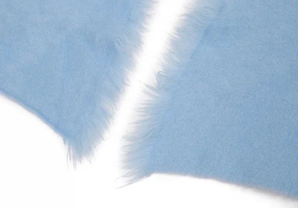 レキップヨシエイナバL'EQUIPE YOSHIE INABA カシミヤ起毛サイドフリンジロング大判ストール 水色 K-86279_003