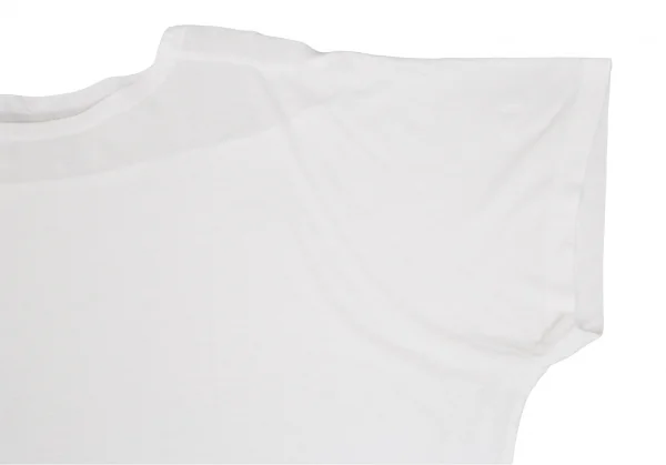 ワイズフォーリビングY's for living ビッグシルエットドルマン切替Tシャツ 白L位 K-86280_006