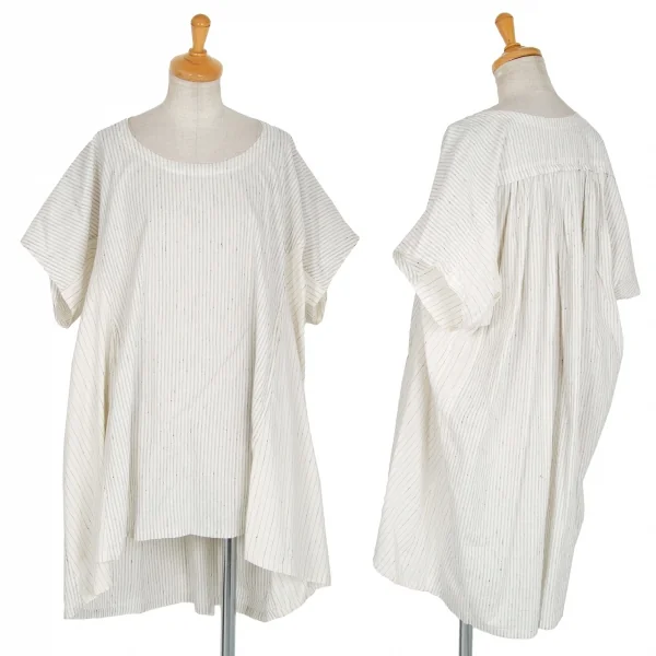 ワイズY's ステッチストライプドルマンチュニック オフ2 K-86290_001