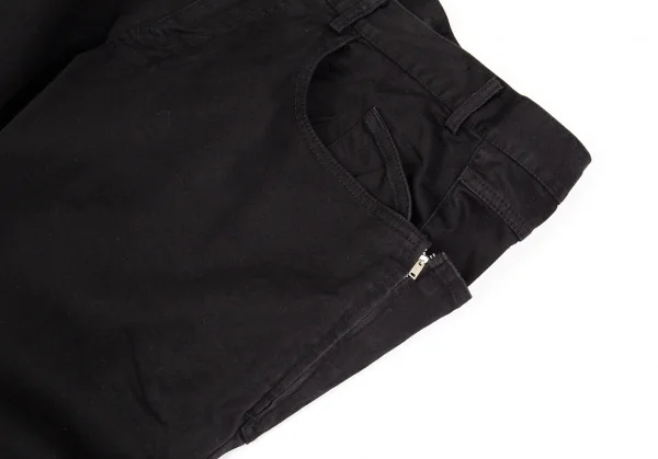 ワイズY's コットンサイドジップポケットパンツ 黒4 K-86297_003
